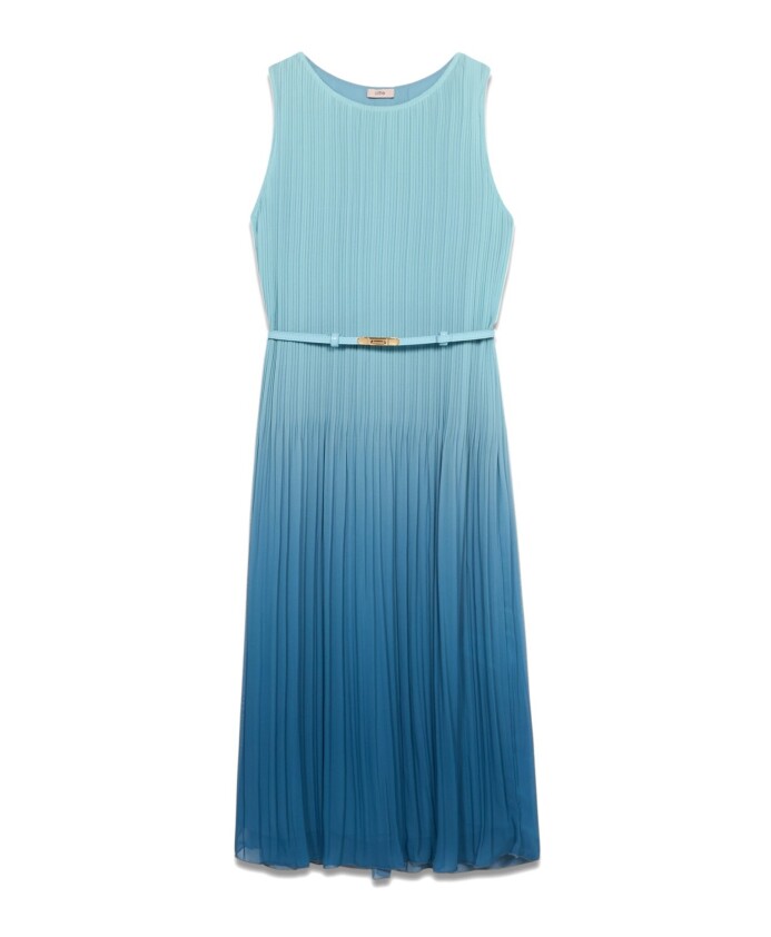 robe-midi-plissee-degradee