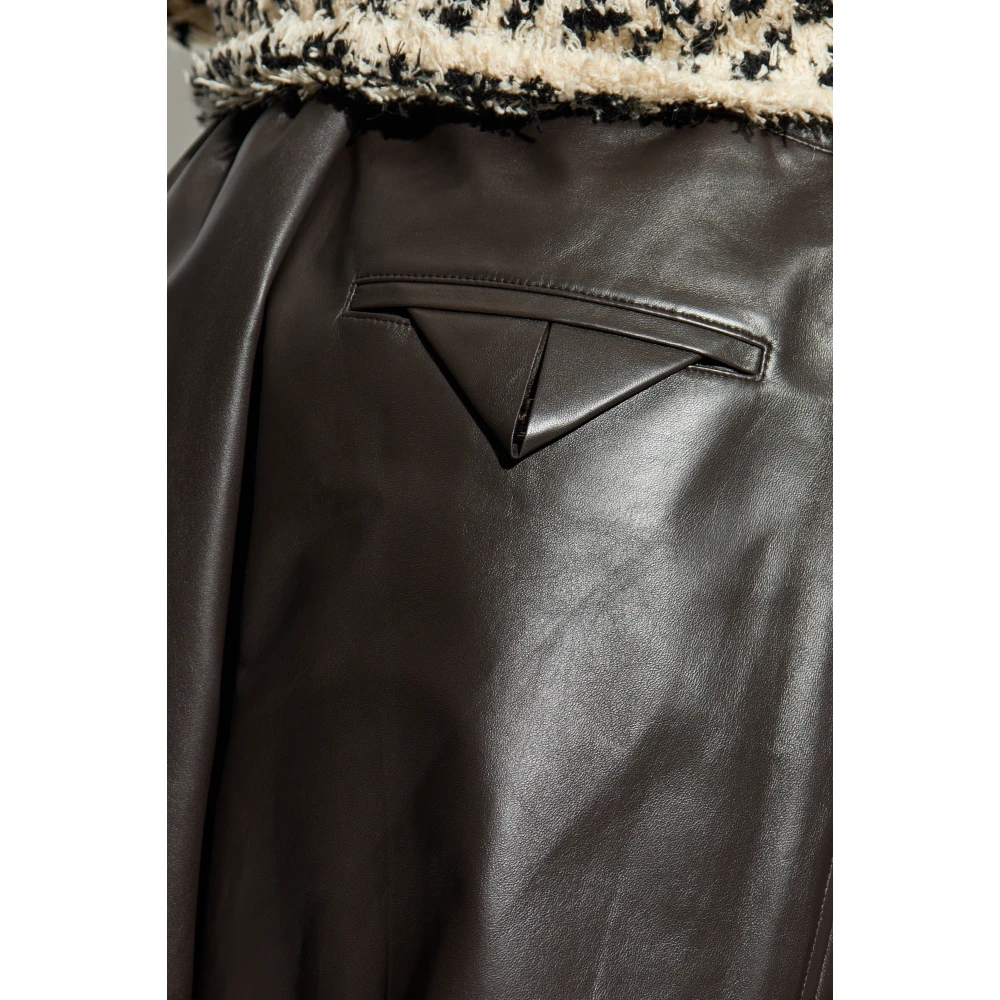 Bottega Veneta Leren broek Brown Heren
