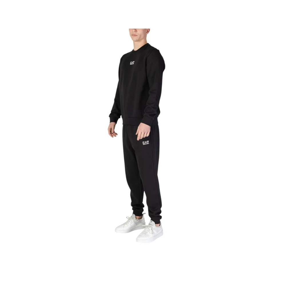 Emporio Armani EA7 Zwart Katoenmix Sweatsuit Black Heren