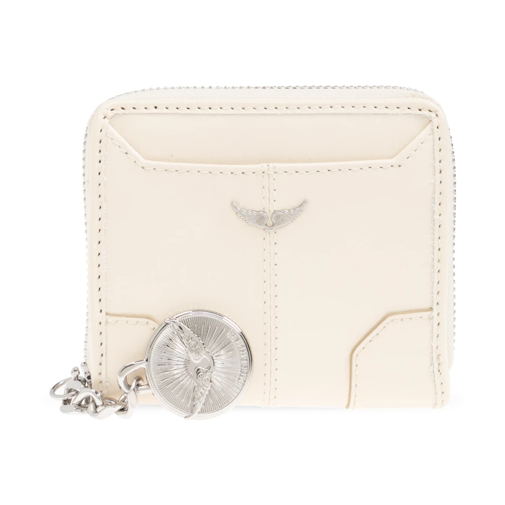 Zadig & Voltaire Portemonnee met logo Beige Dames