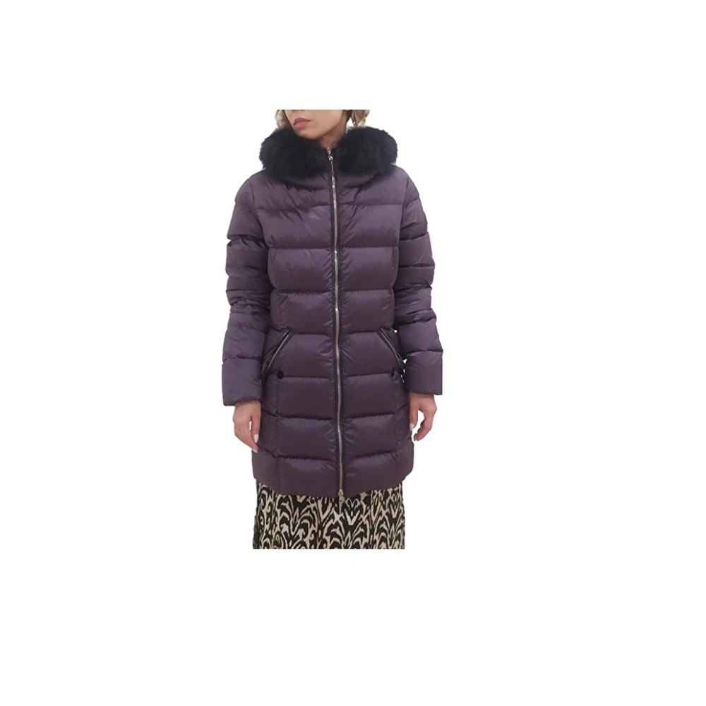 Museum Lange Puffer Jas Purple Dames