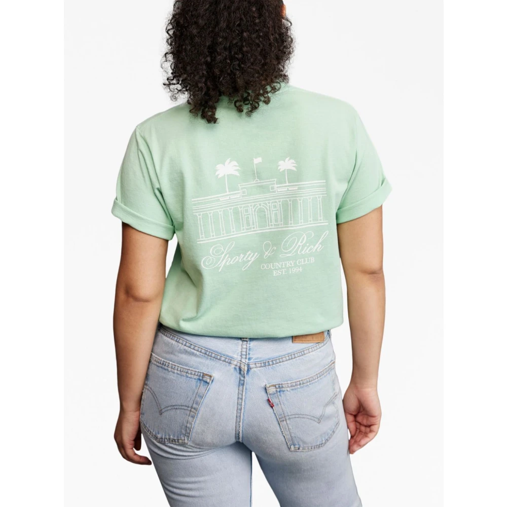Sporty & Rich Villa T-Shirt Collectie Green Heren
