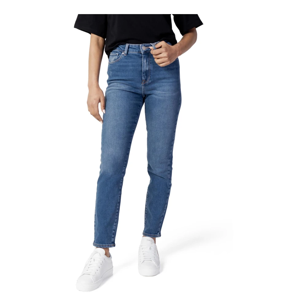 Only Blauwe effen dames jeans Blue Dames