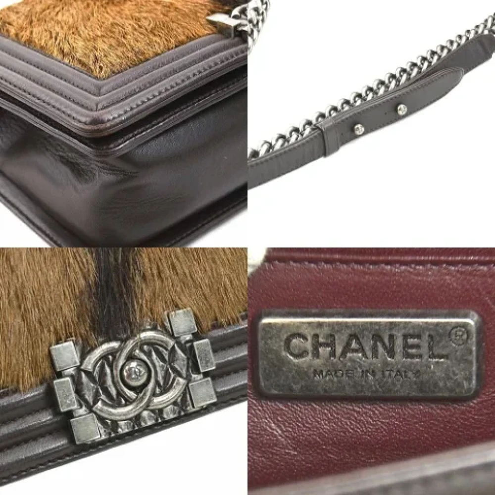 Chanel Vintage Pre-owned Leather shoulder-bags Brown Dames