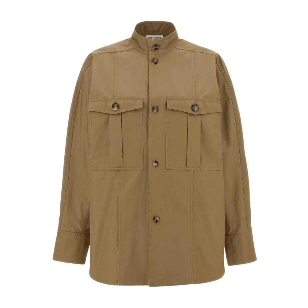 Saint Laurent Saharienne Shirt Beige Dames