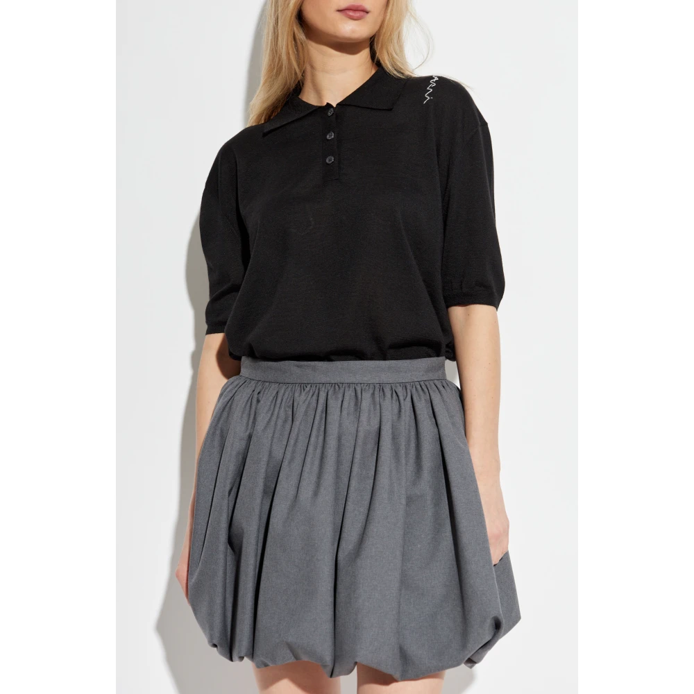 Marni Wollen Polo Black Dames