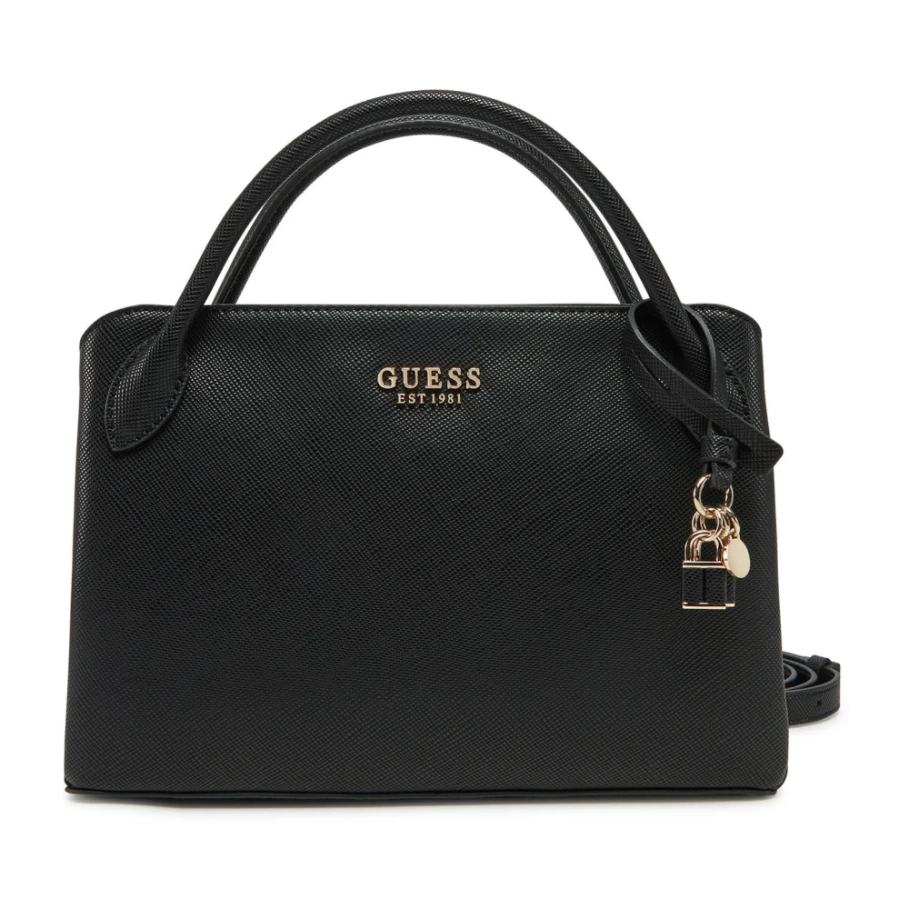 Guess Women's Black Elite Satchel Handbag For