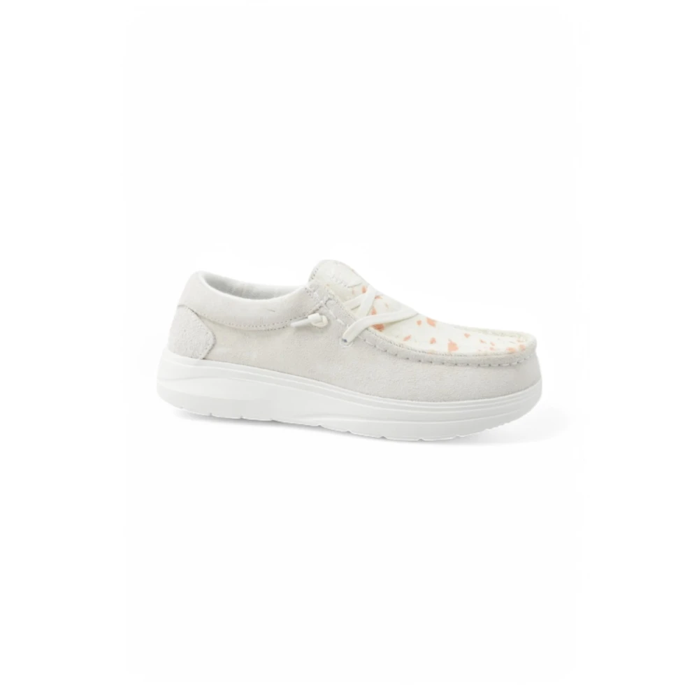 Hey Dude White Laced Shoes - Female - Laced Shoes - 7 Uk - Shoes
