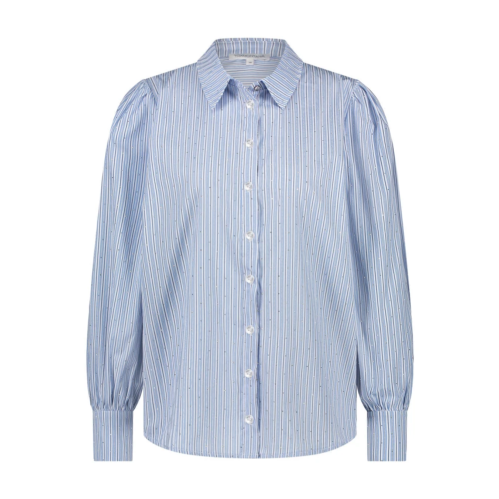 Tramontana Gestreepte blouse lange mouw Blue Dames