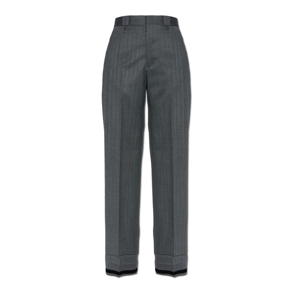 Maison Margiela Women's Gray Tailored Wool Trousers