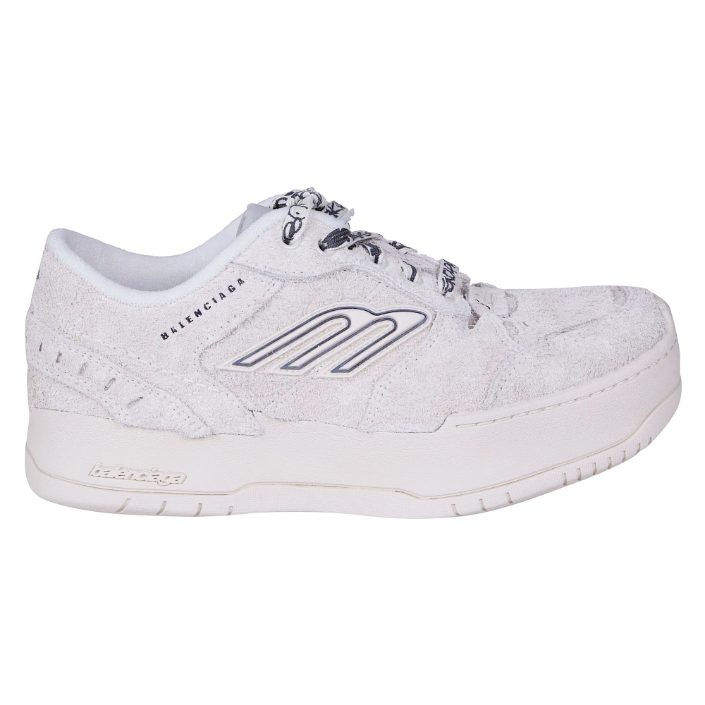 Balenciaga Hamptons Suede Platform Sneaker Dames Schoenen Beige