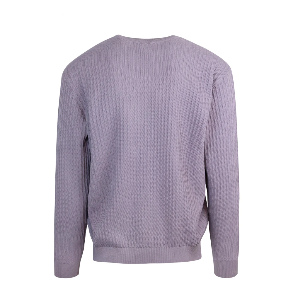 Emporio Armani Lila Sweaters van Purple Heren