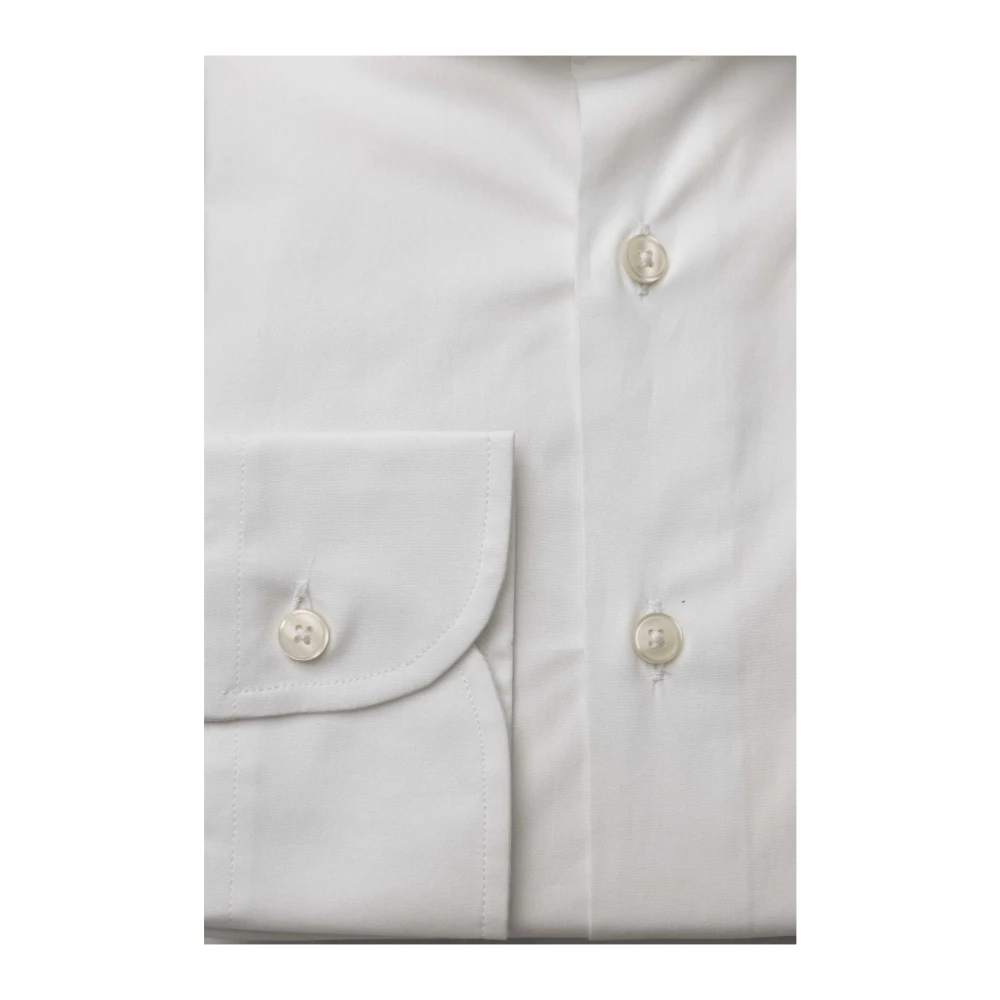 Bagutta Slim Fit Franse Kraag Overhemd White Heren