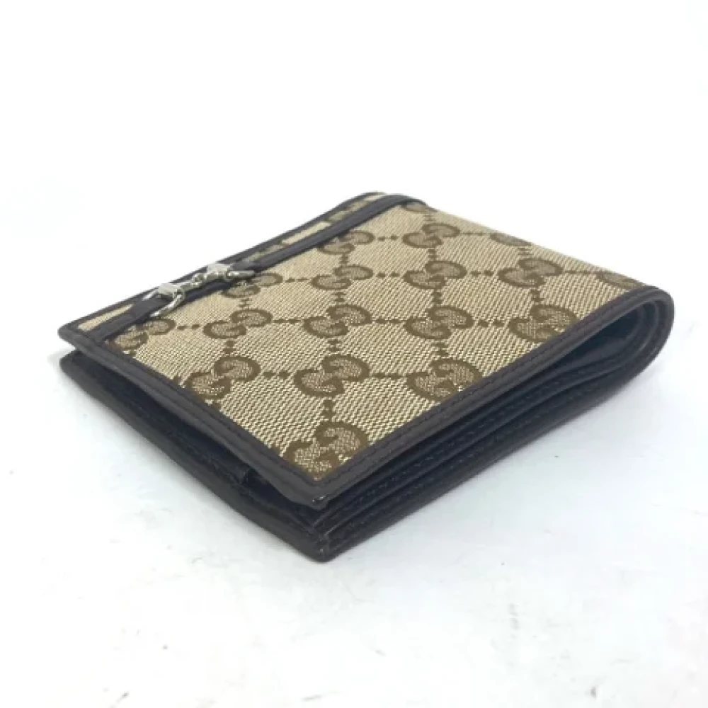 Gucci Vintage Pre-owned Leather wallets Beige Dames