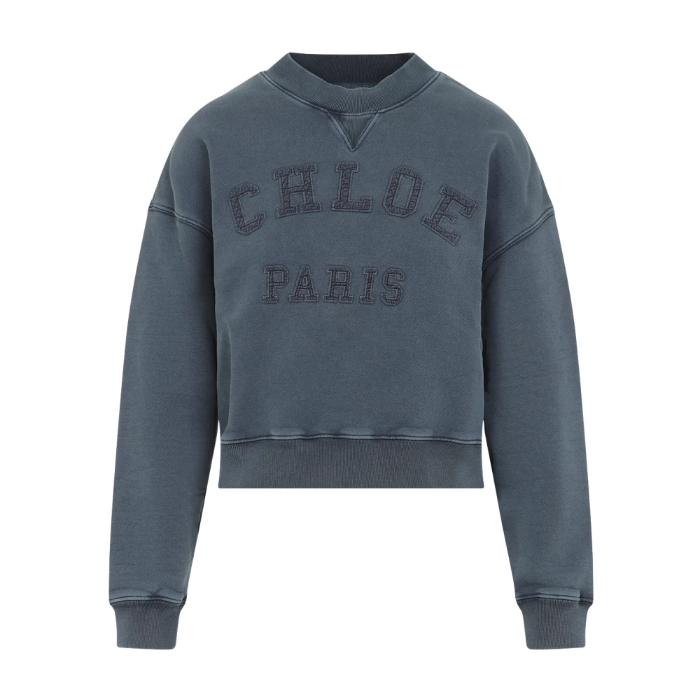 Chloé Blauwe Sweater Elegantie Blue Dames
