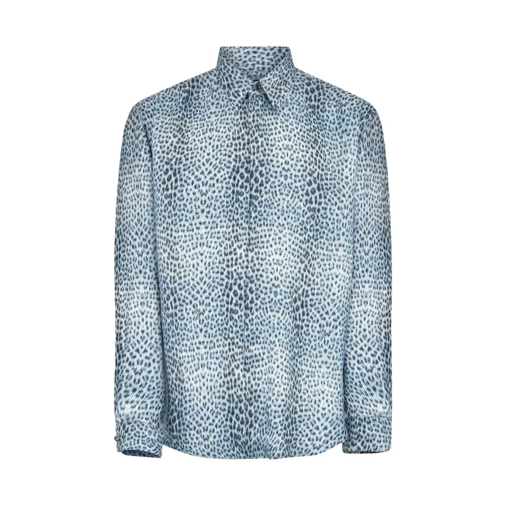 Roberto Cavalli Hombre Azul Camisas, Talla: Xl
