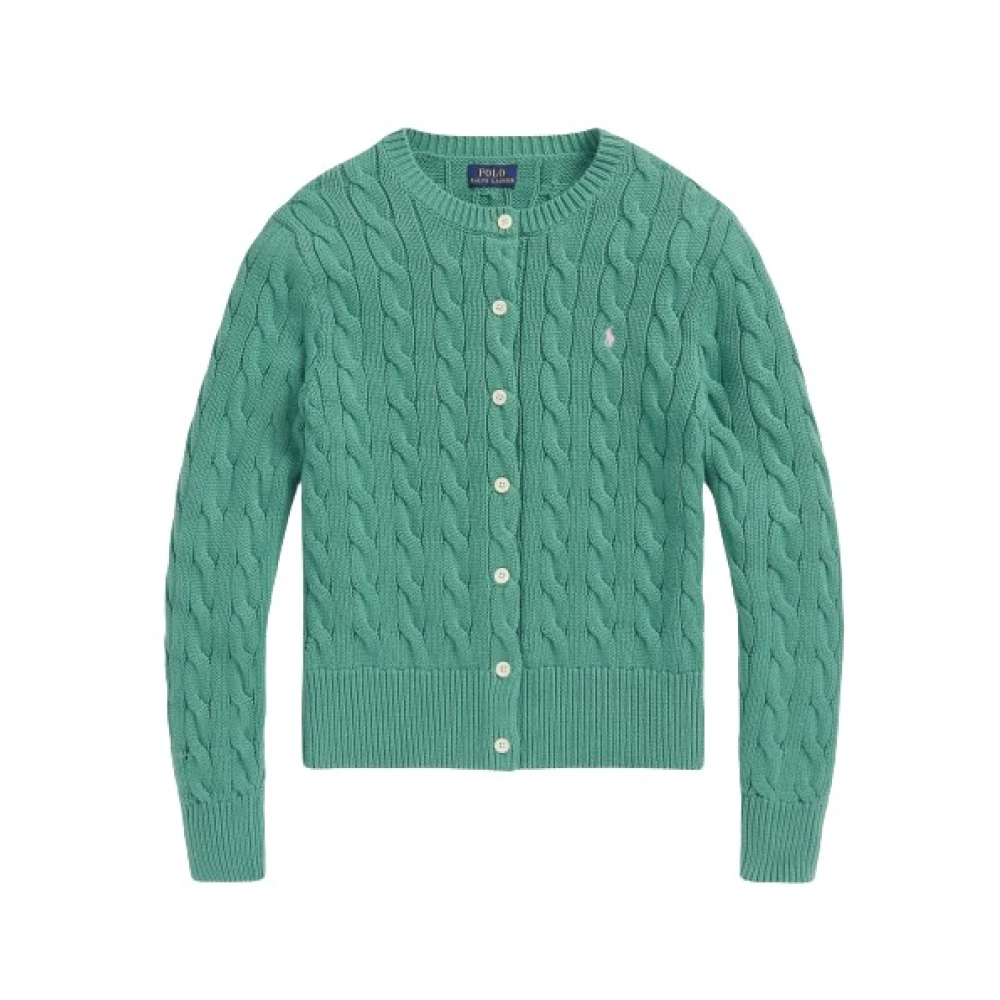 Polo Ralph Lauren Gebreide katoenen cardigan Green Dames