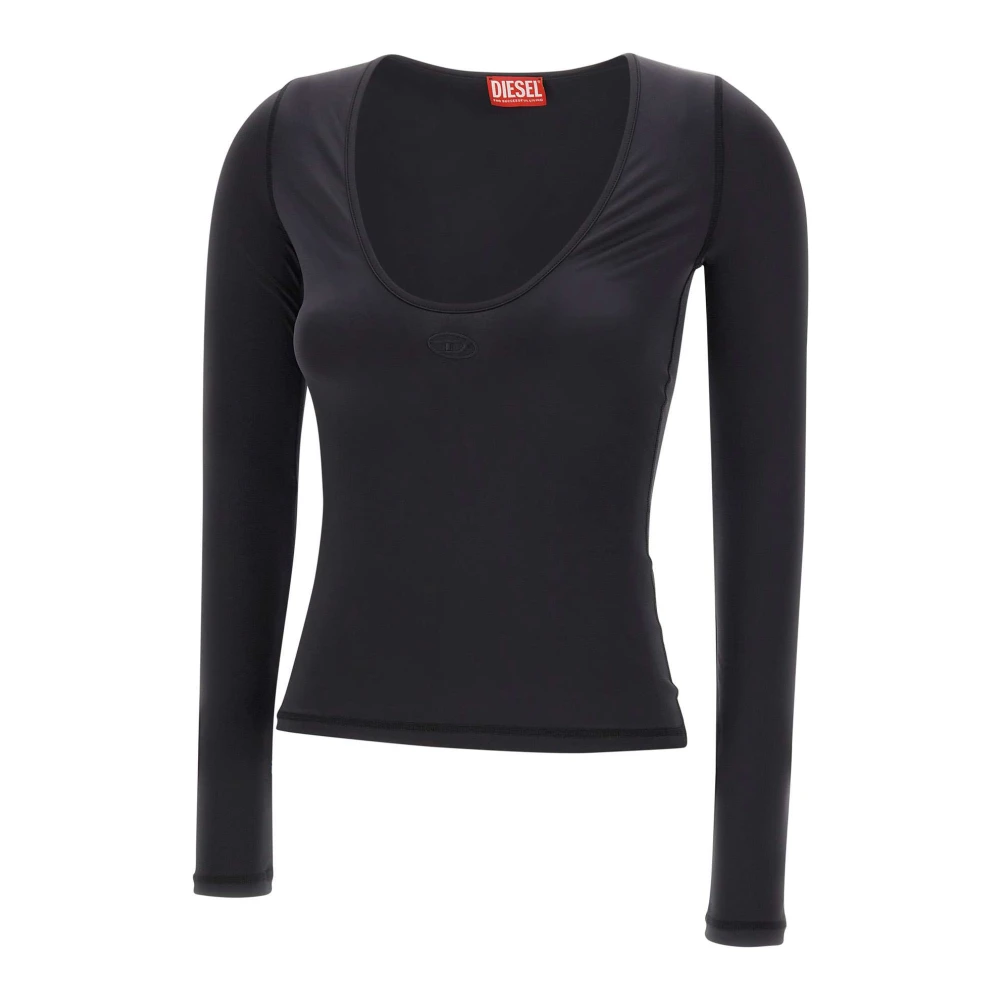 Diesel Mujer Negro Camisetas, Talla: L