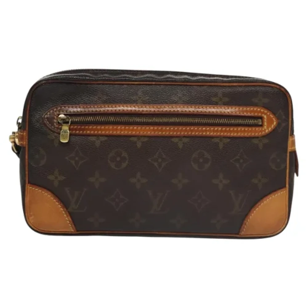 Louis Vuitton Vintage Pre-owned Canvas clutches Brown Dames