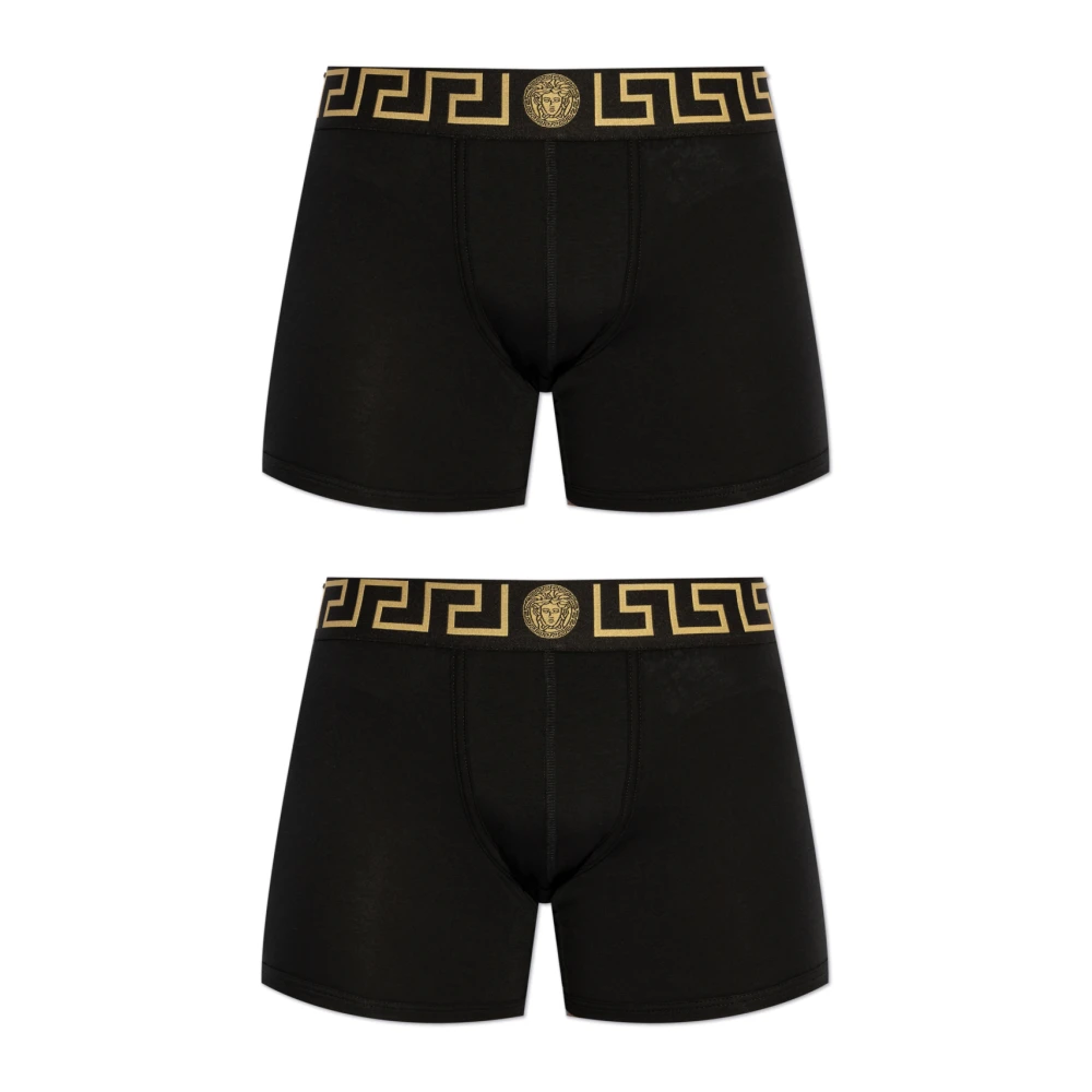 Versace Twee-pack boxershorts Black Heren