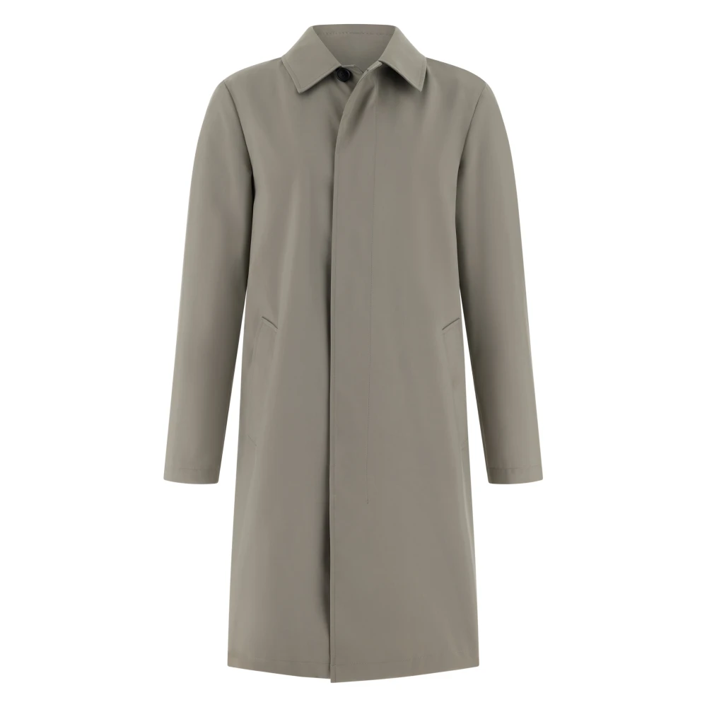 Boggi Milano Mannelijk Grijs B Technical Fabric Peacoat