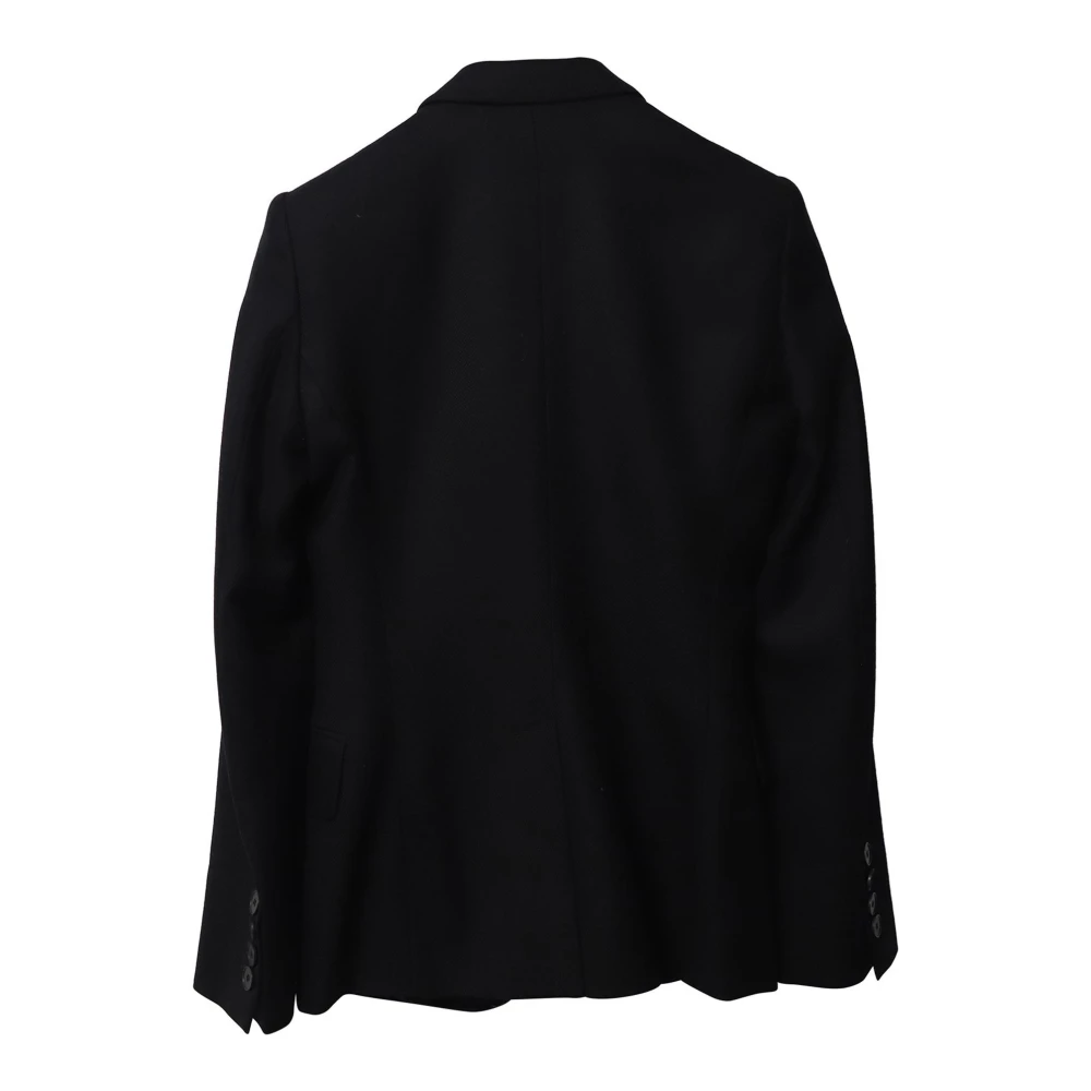 Stella Mccartney Luxe Zwarte Wol Blazer Jas Black Dames