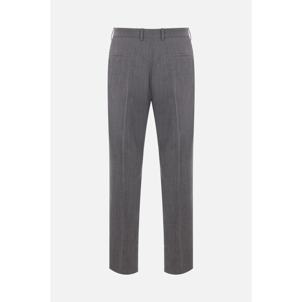 Jil Sander Grijze Slim-Fit Wollen Broek Gray Heren