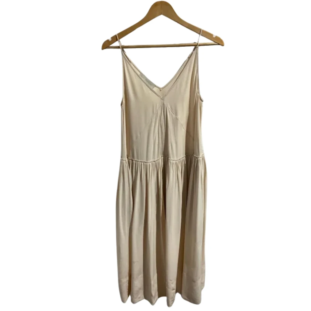 Stella McCartney Pre-owned Silk dresses Beige Dames