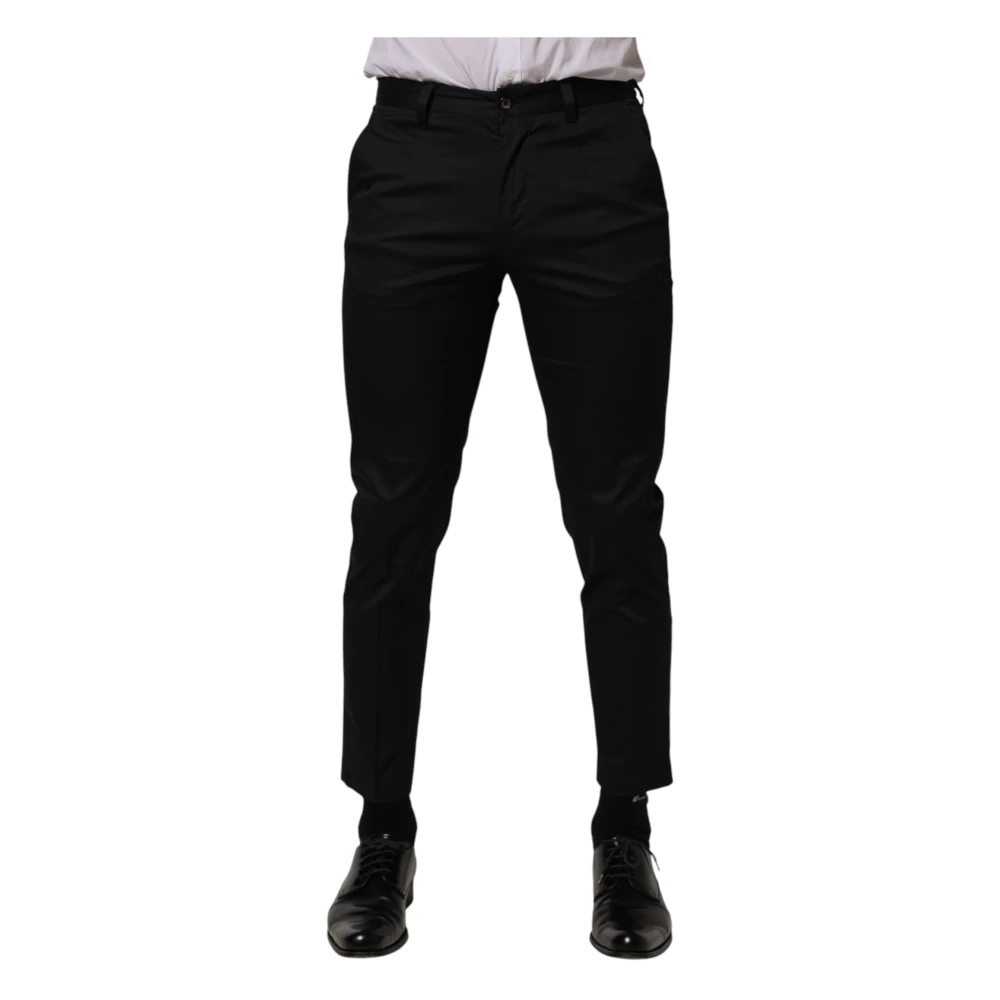Dolce & Gabbana Men's Blue Skinny Dress Trousers - Suit Trousers - Xs - Trousers