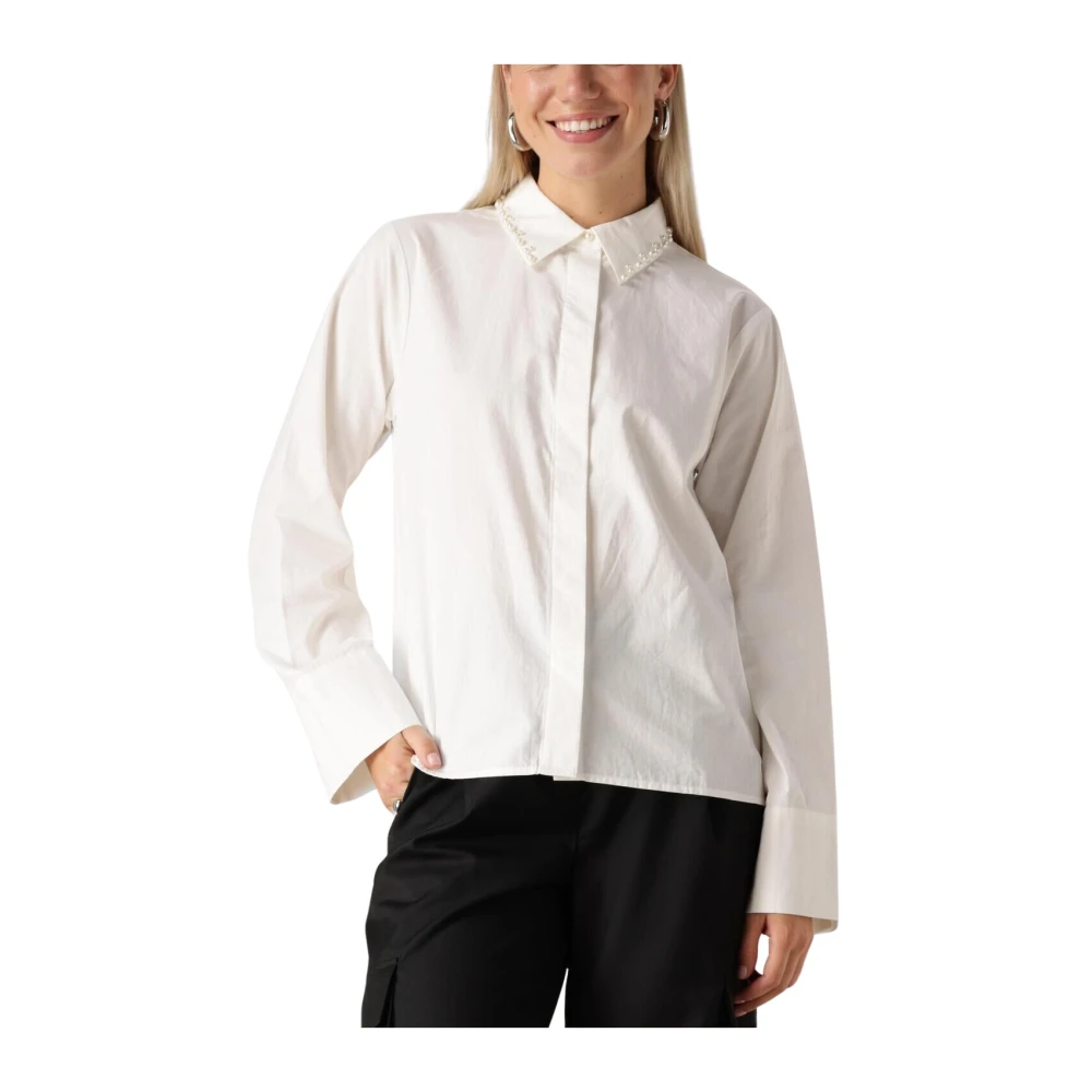 Y.A.S Veelzijdige Witte Blouse Yaskimmea LS Shirt White Dames