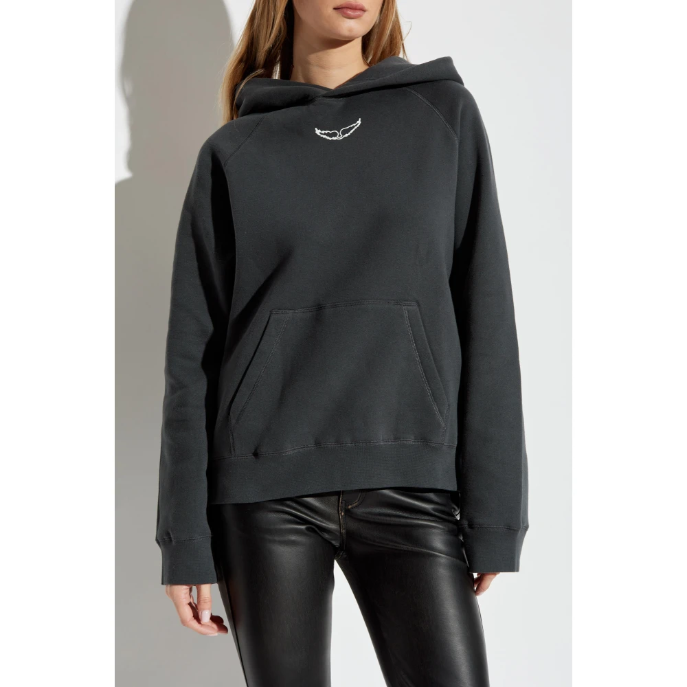 Zadig & Voltaire Hoodie Georgy Gray Dames
