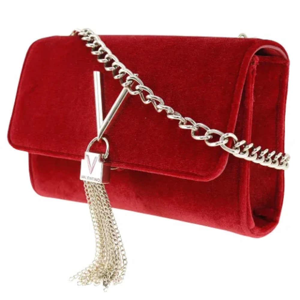 Valentino Vintage Pre-owned Canvas crossbody-bags Red Dames