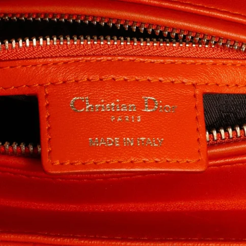 Dior Vintage Pre-owned Leather dior-bags Orange Dames