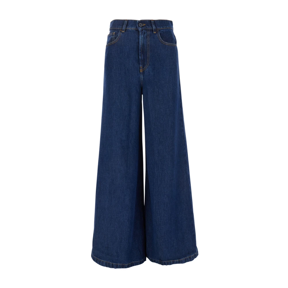 P.a.r.o.s.h. Blauwe Denim Five Pocket Jeans voor Vrouwen Blue Dames