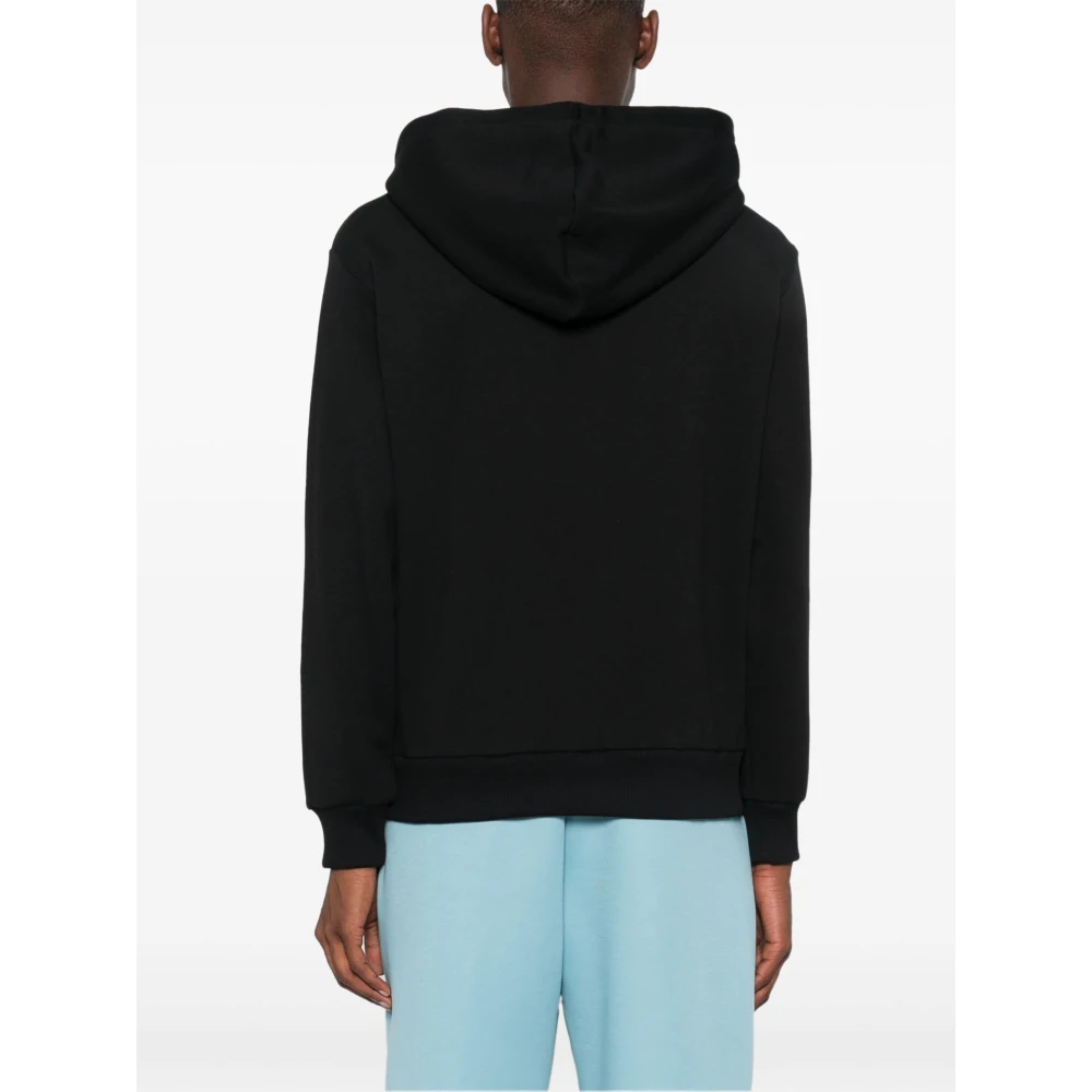 A.p.c. Micro Logo Print Hoodie Black Heren