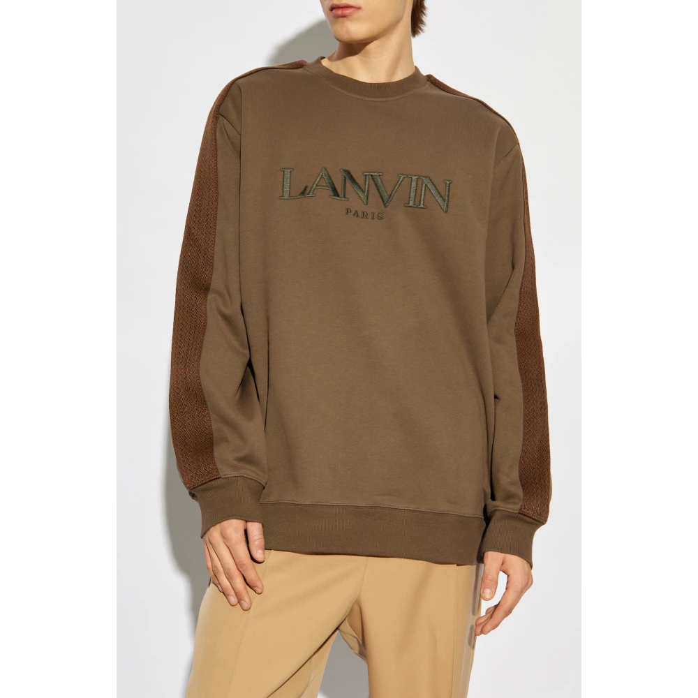 Lanvin Katoenen sweatshirt Brown Heren