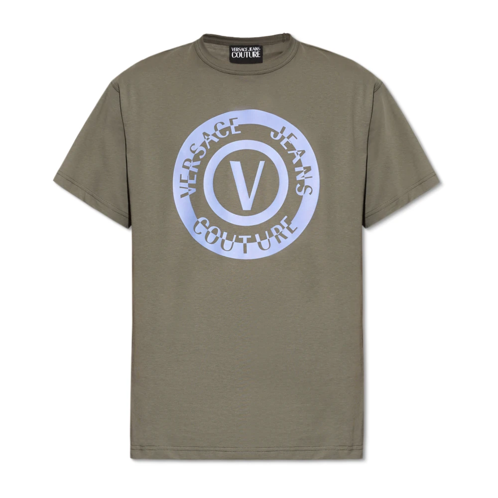 Versace Jeans Couture T-shirt med logotyp Green, Herr