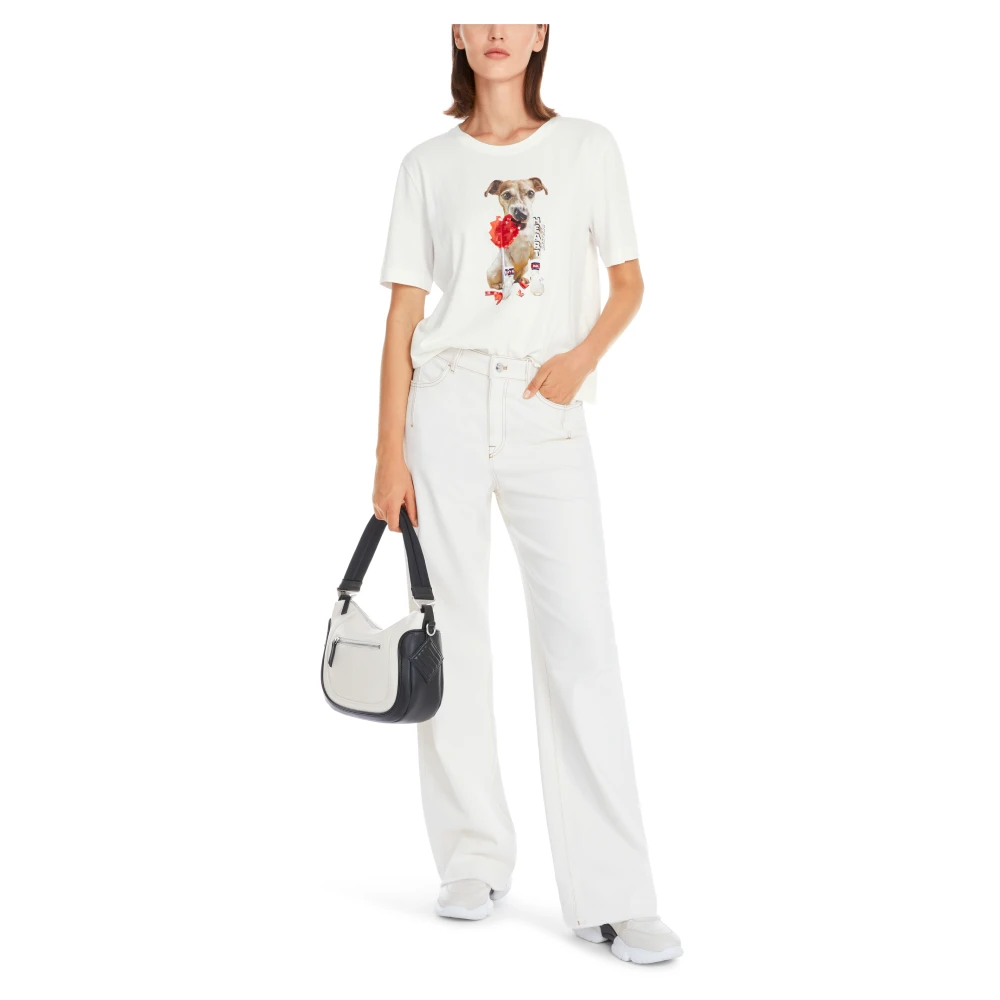 Marc Cain Casual T-shirt in Off-White Dames