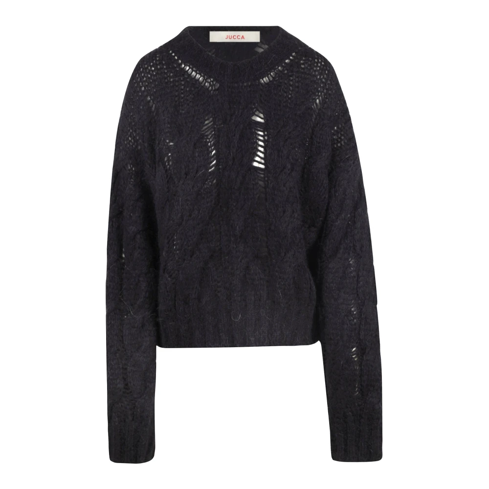 Jucca Stijlvolle Gebreide Top Black Dames