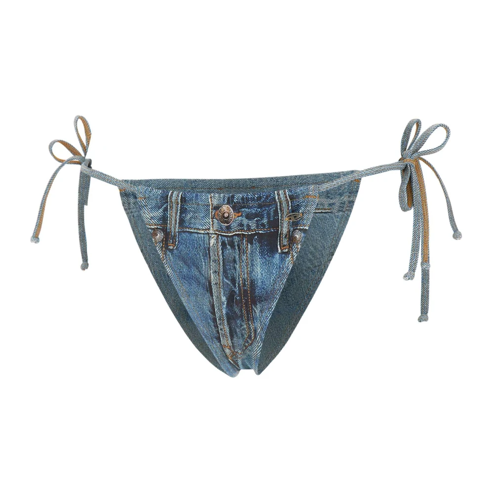 Diesel Women's Blue Bikinis, M, Jodie-Dnm Bikini Bottoms