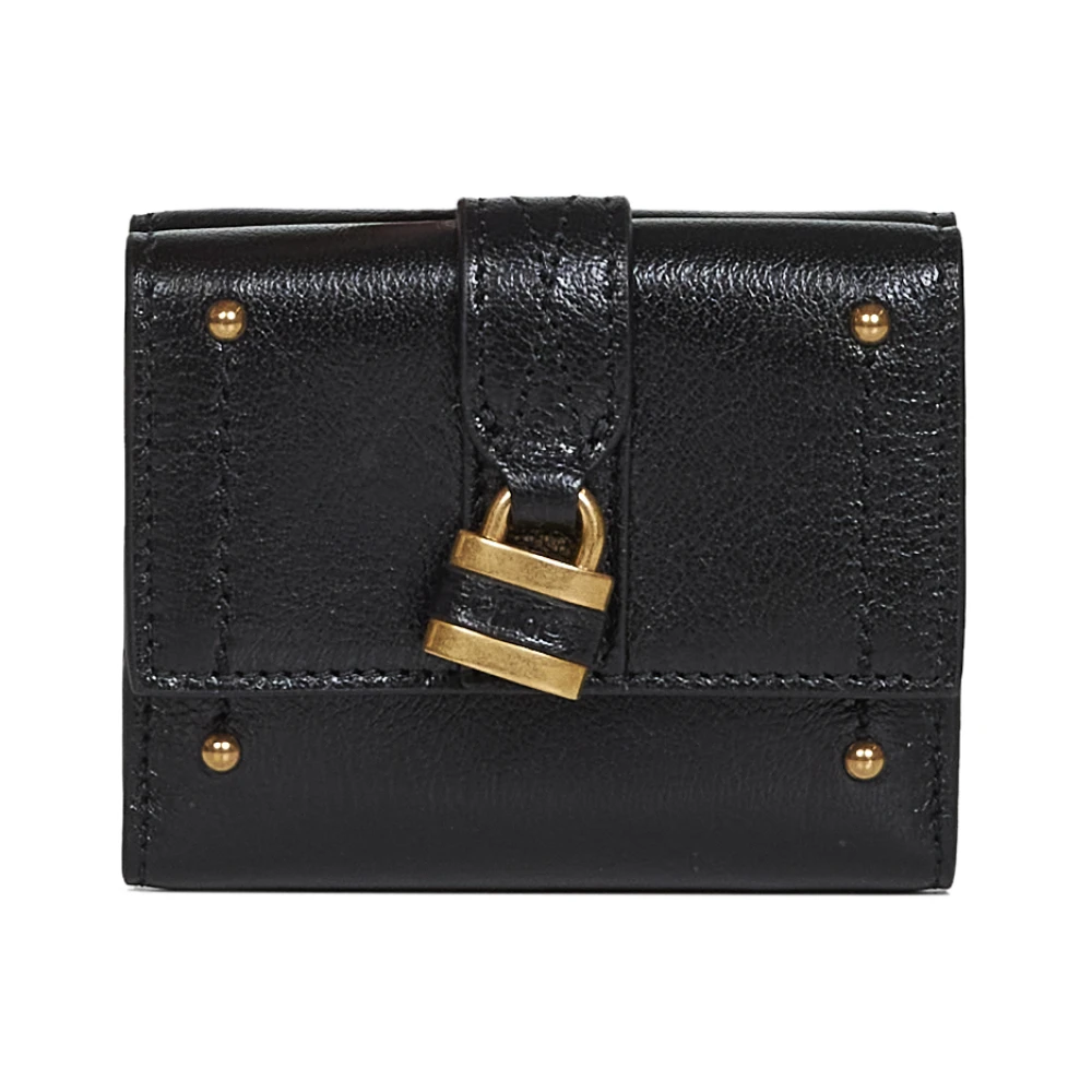 Chloé Women's Black Mini Paddington Tri-Fold Wallet