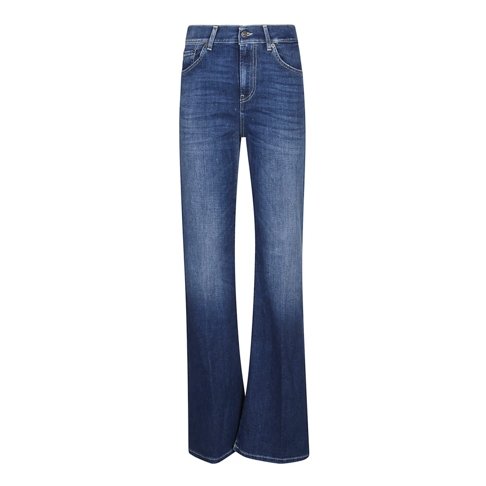 Dondup Women's Blue Flare Jeans, W24, Amber Flared Jeans