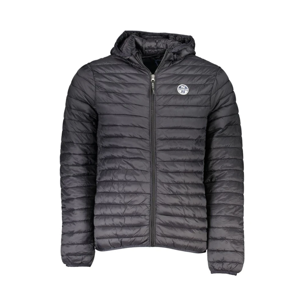 North Sails Elegante Zwarte Hoodie voor Mannen Black Heren
