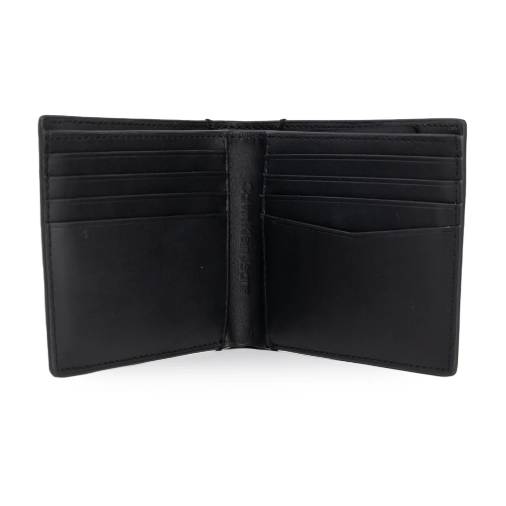 Calvin Klein Jeans Zachte Bifold Portemonnee Herfst Winter Collectie Black Heren