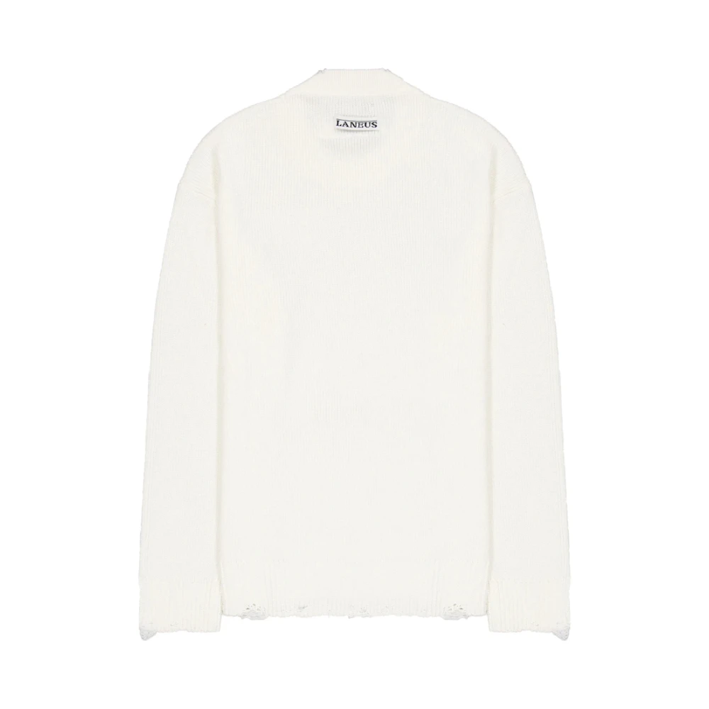 Laneus Beige Crew Neck Sweater Beige Heren