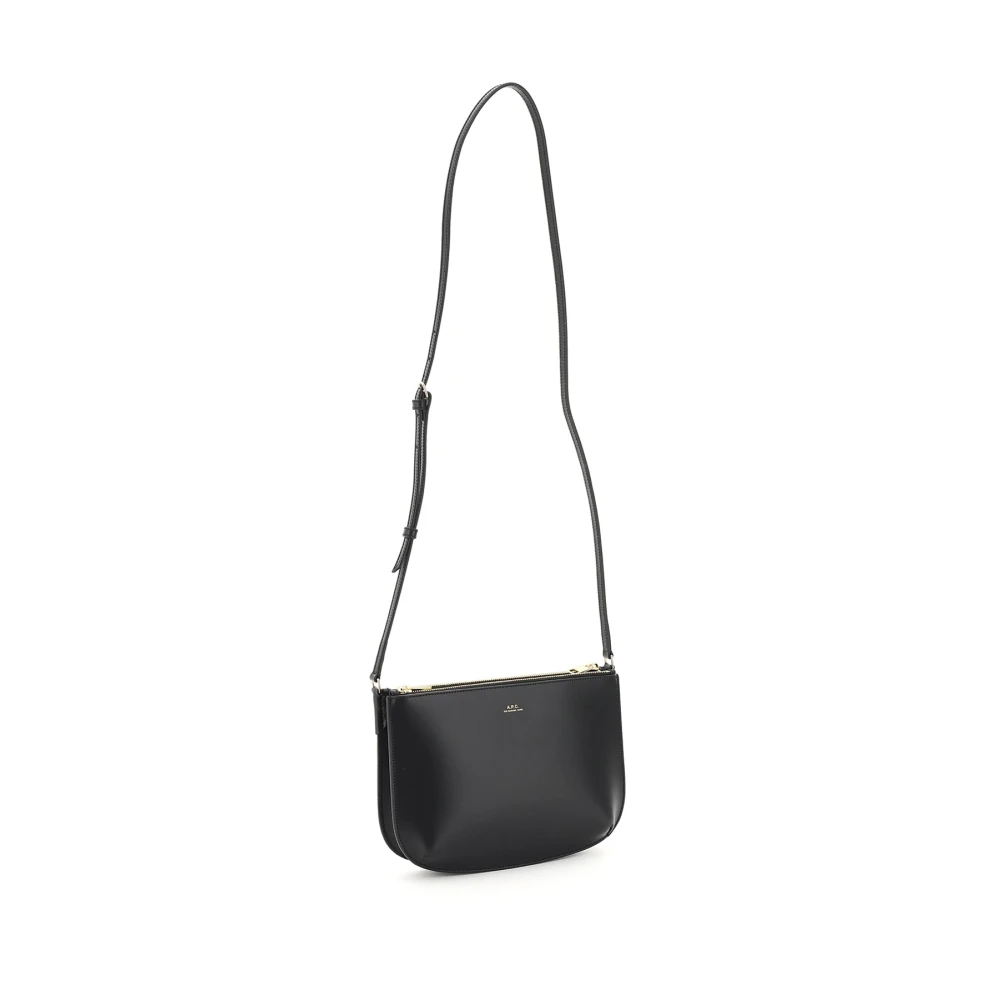 A.p.c. Sarah Leren Schoudertas Black Dames