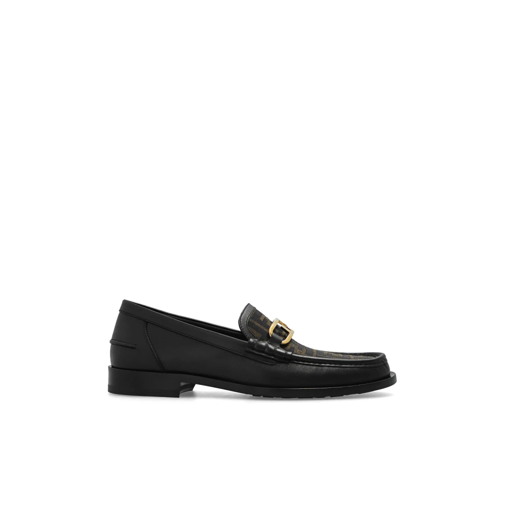 Fendi Black Loafers, Male, 6 Uk, Leather Loafers