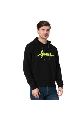sweat-a-capuche-noir-et-jaune