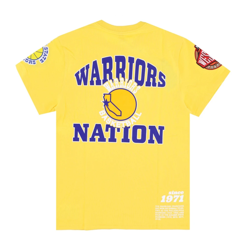 Mitchell & Ness NBA Team Origins T-Shirt Yellow Heren
