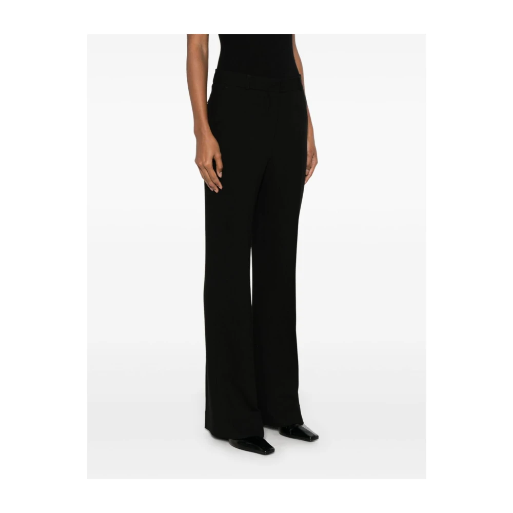 TotêMe Zwarte Flare Broek met Riemlussen Black Dames